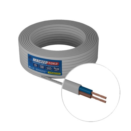 The wire "Master of current" Pugnpbm, section 2x1.5 mm2, 50 m, white
