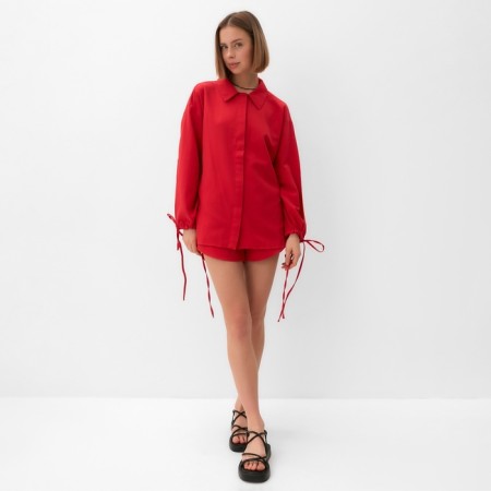 Female set (blouse, shorts) minku: Casual Collection Red color, rr 46-2
