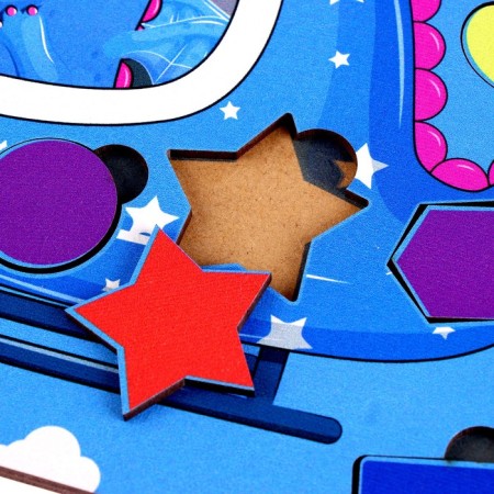 Wooden liner "Clever dinosaurus"-2