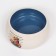 Ceramic bowl with a beveled edge "Tasty" 200ml, 10.5 x 5.6 cm, blue