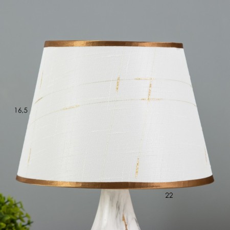 Board lamp "Marmor" E14 40W White-gold 23x23x35 cm Risalux-2