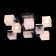 Tetro ceiling chandelier, 8x60W E27, coffee house 60x60x22 cm