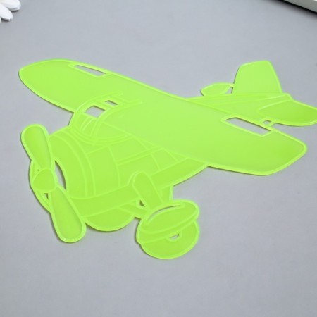 The phosphorus "plane" sticker with glue pads mix 29.5x25 cm-6