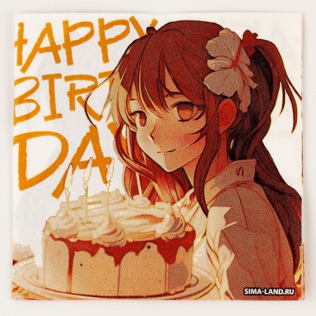 Paper Napkins 25*25cm "Anime" (set 20 pcs)-1
