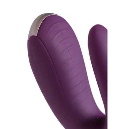 A multifunctional stimulator for steam Satiffyer Partner Double Fun, 9 cm, silicone, purple color-8