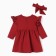 Dress and crumb bandage I'm Cherry Red, height 74-80, cherry
