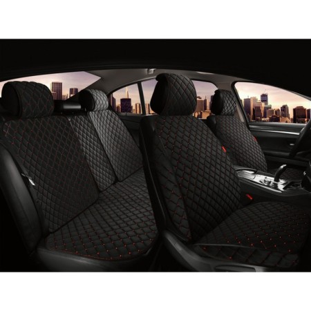 Capes for the entire Carfashion Sokol Plus salon, black/black/red color