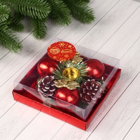 Summary for one candle "bells" cones, balls, 11x4 cm di-2 cm-4