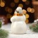 Suvenir "Snowman with a broom", 10 cm, porcelain
