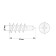 Dowel "bison" Driva, for drywall, with a drill, with a self -tapping screw, metal, 3 pcs