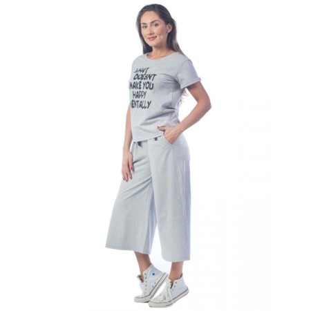 Female suitable costume, size 44, color gray-melange-2