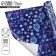 Glossy packaging paper “Blue snowflakes”, 70 x 100 cm, New Year