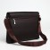 Male business bag, textura, long belt, brown color