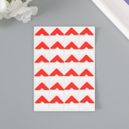A set of corners with a pocket for photos 24 corners "color" mix 12.5x9 cm-2