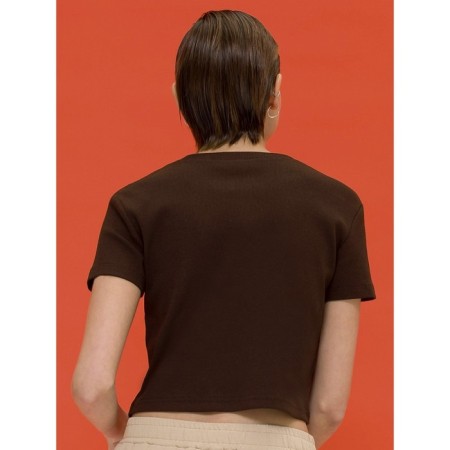 Female T -shirt, size s, chocolate color-1