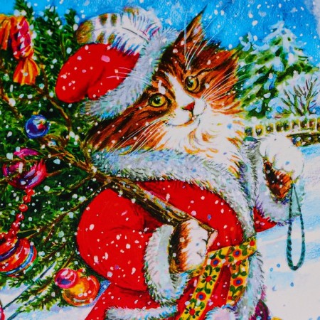 New Year. New Year's Gift Package "Murcup Santa Claus", 32 x 26 x 12 cm.-2