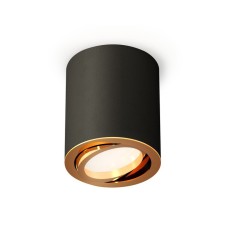 Turning lamp Ambrella Light, XS7422003, MR16 GU5.3 LED 10 W, Black Sand color, Gold Gold