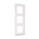 Frame Legrand Etika 672503, three -seater, white