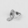 Bell for needlework, set of 20 pcs., Size 1 pc. - 0.8 cm, silver color