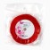 A satin decorative ribbon “from the whole heart”, red, 1 cm x 22.5 m