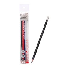 A set of blackographic pencils with an eraser 4 pieces of Erichkrause 