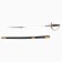Souvenir saber, black scabbard with bronze, blade 77 cm