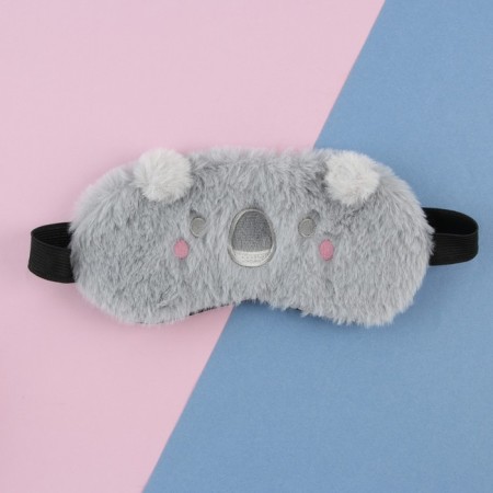 Coala mask for sleeping, gray color-2