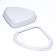 Corner toilet with a frame 55*45*13 cm, gray