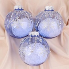Set of balls plastic D-8 cm, 3 pcs 
