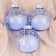 Set of balls plastic D-8 cm, 3 pcs "Ice" lilac
