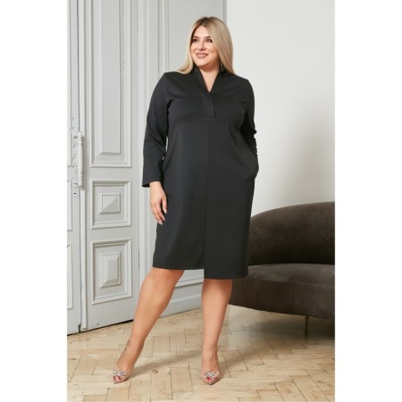 Women's dress, size 68, black color-4