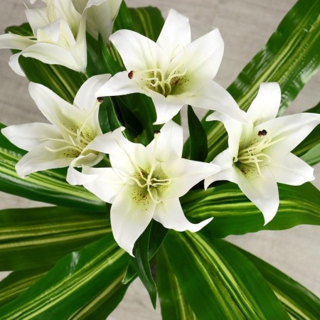 Artificial bush "with flower" 90 cm, mix-1