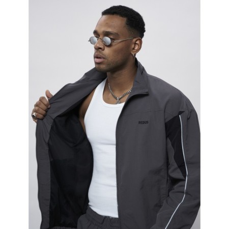 Male tracksuit, size 56, gray color-8