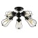 Loofer chandelier 5he27 40W Black 50x50x14.5cm BayerLux