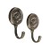 One -rod hook for curtains Cappio KC118, bronze color, 2 pcs