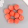 Decor for creativity Artificial fur "ball" Orange set 10 pcs, d = 2 cm