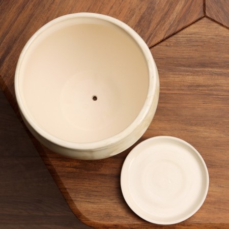 Set of pots 3pcs. "Elegant" White: 15l, 5.5l, 2l-4