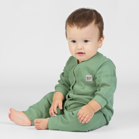 Combineson children with open legs BASIC, height 56 ​​cm, green color-3
