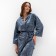 Women's costume (jacket and trousers) KAFTAN "velvet", 40-42, Gray,