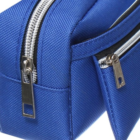 School Penal on the zipper Calligrata, 3 departments, blue-3