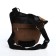 Lightning waist bag, 3 outer pockets, hook on the thigh, brown color
