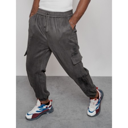 Joggers are sports male, size 50, gray color-18