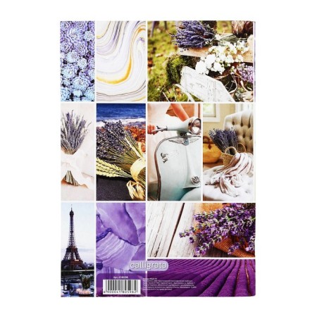 A4 notebook, 48 sheets in the Calligrata “collage” cage, covered cardboard, offset block-2