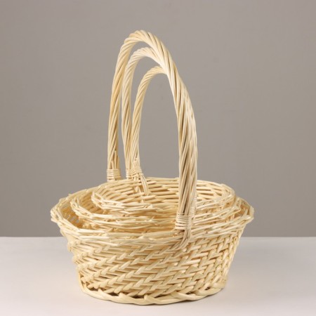 A set of baskets 3 pcs, IV natural-1