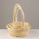 A set of baskets 3 pcs, IV natural