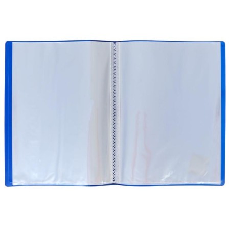 Folder with 30 A4, 500 microns, Calligrata, pocket on the spine, blueberry-1
