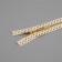 Metal zipper, No. 3, non -proceeding, automatic lock, 30 cm, beige/gold color