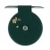 Inertial coil, metal plastic, diameter 5 cm, white-green color, 601