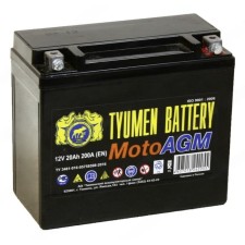 Battery Tyumen AGM 20 Ah, 6MTS-20, reverse polarity