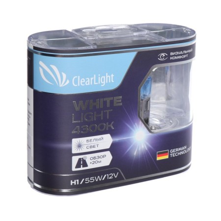 Car lamp Clearlight Whitelight, H1, 12 V, 55 W, set 2 pcs-3